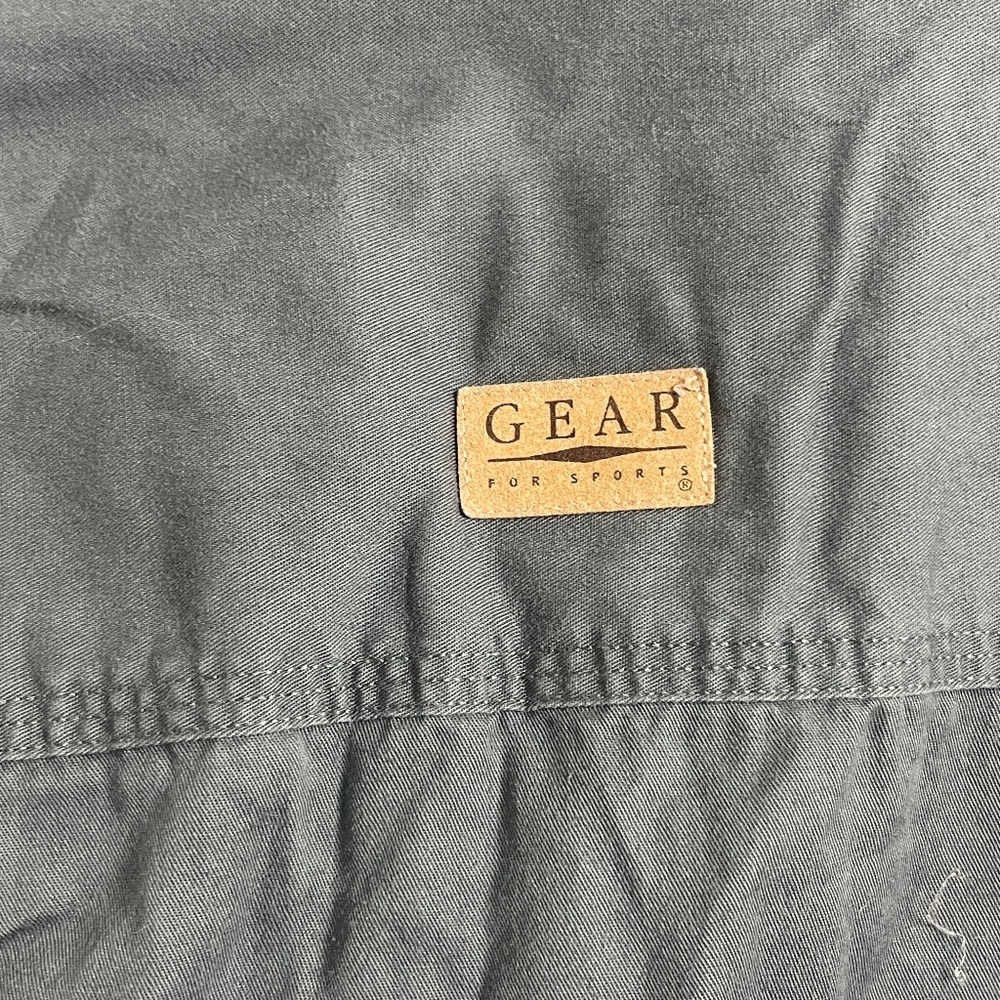 Vintage Gear for Sports Gray Cotton Button Down Shirt XL Casual Outdoor - Picture 4 of 8